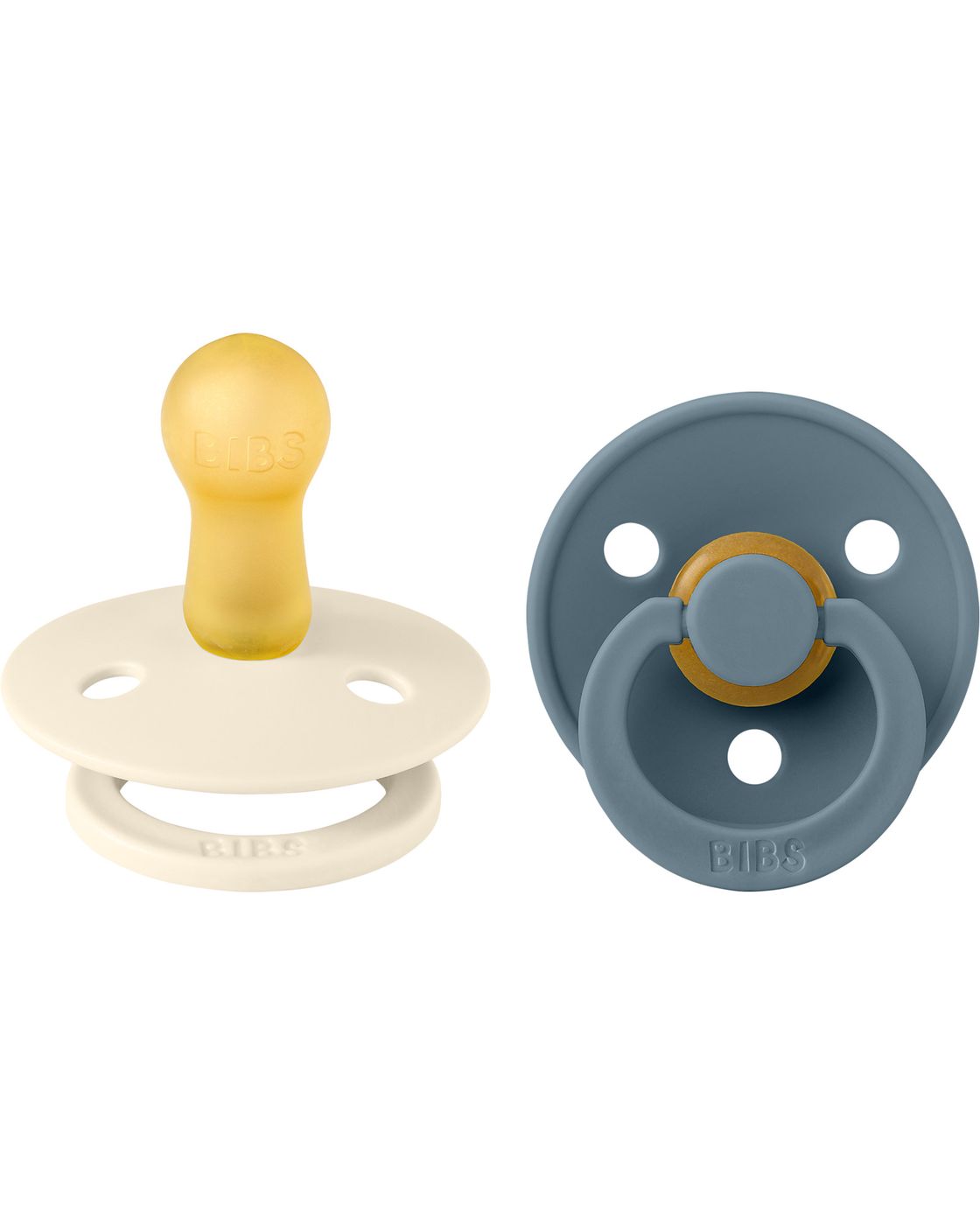 Set of 2 pacifiers Petrol green/Ivory - 110367
