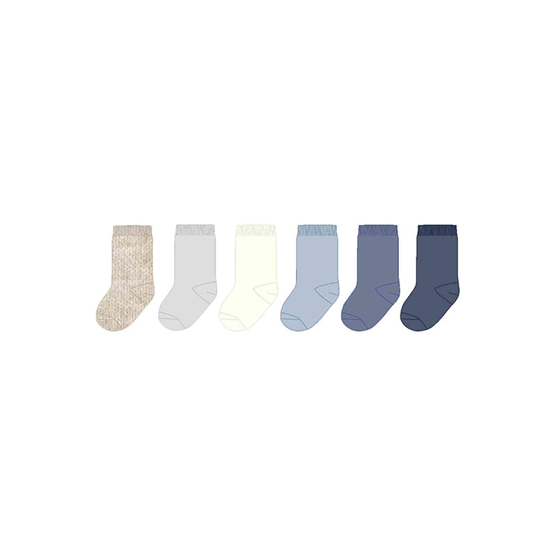 Set mit 6 blauen Socken 1C-9758/AZ