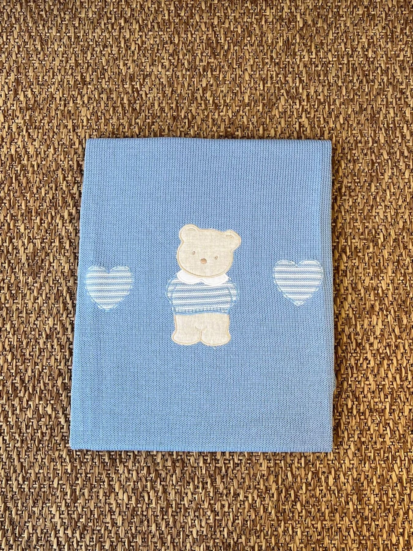Coperta Teddy Neonato AZZURRO TEDDY 198/A
