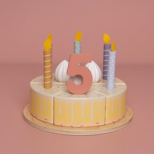 Torta di compleanno in legno  - 26 pezzi  AL CAMPIONE LD8015