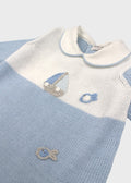 DORY/TU bestickter Baumwoll-Strampler