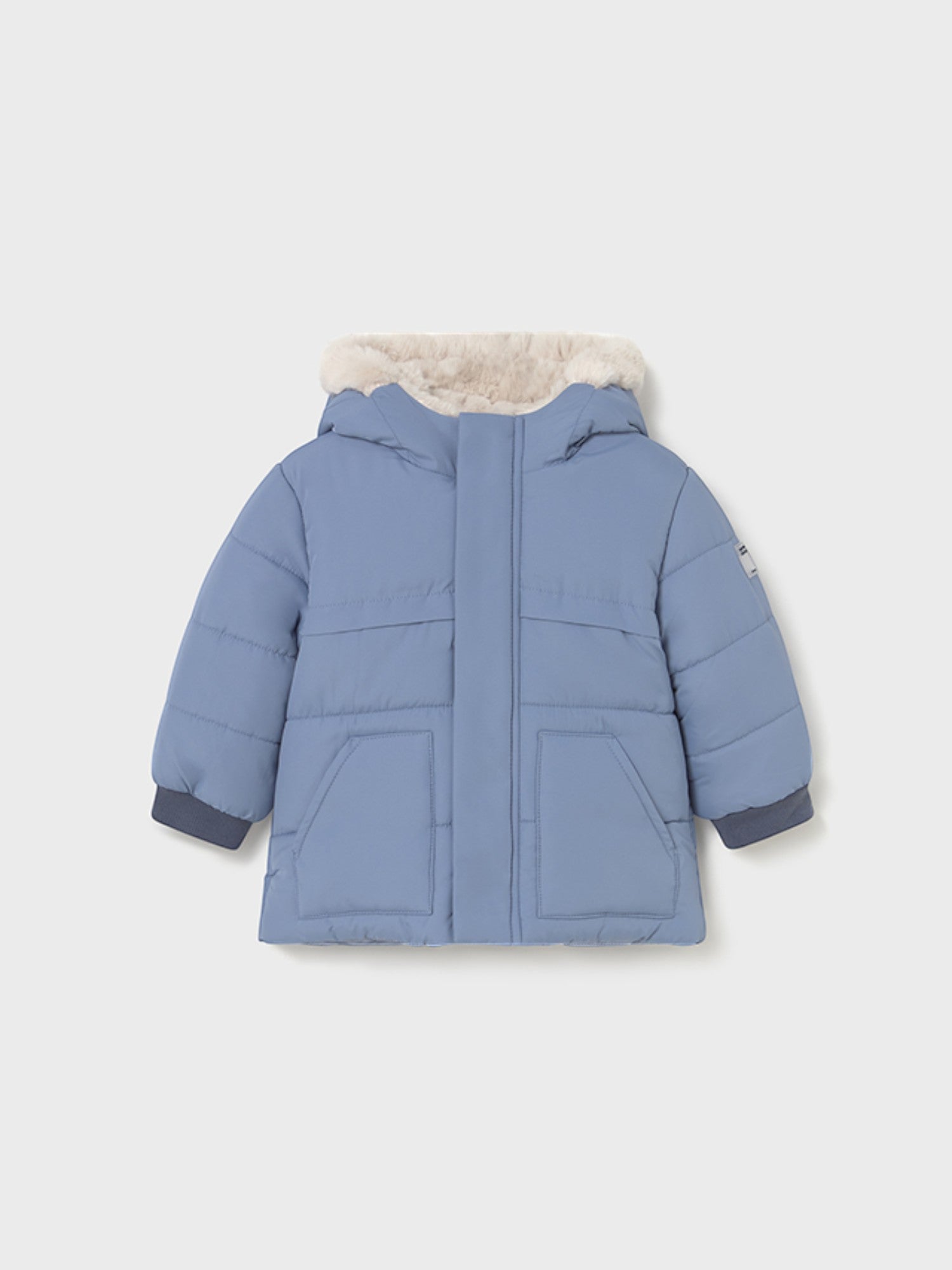 Giaccone orecchie pelo Bimbo AZZURRO 2424/49 -  NANU' BABY