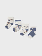 Set mit 4 blauen Socken 1D-9759/BL