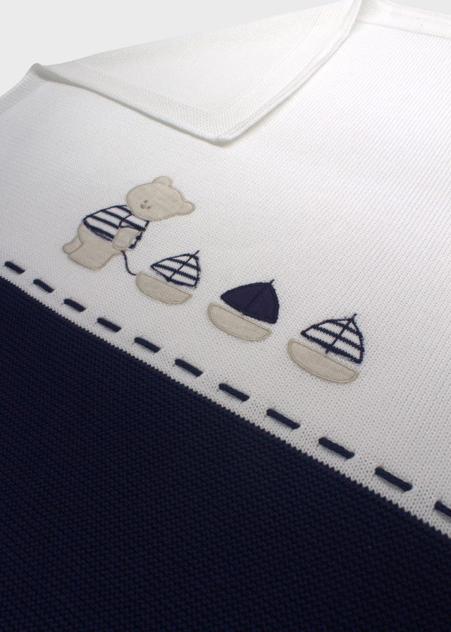 Blue Bear Cotton Blanket 198-B