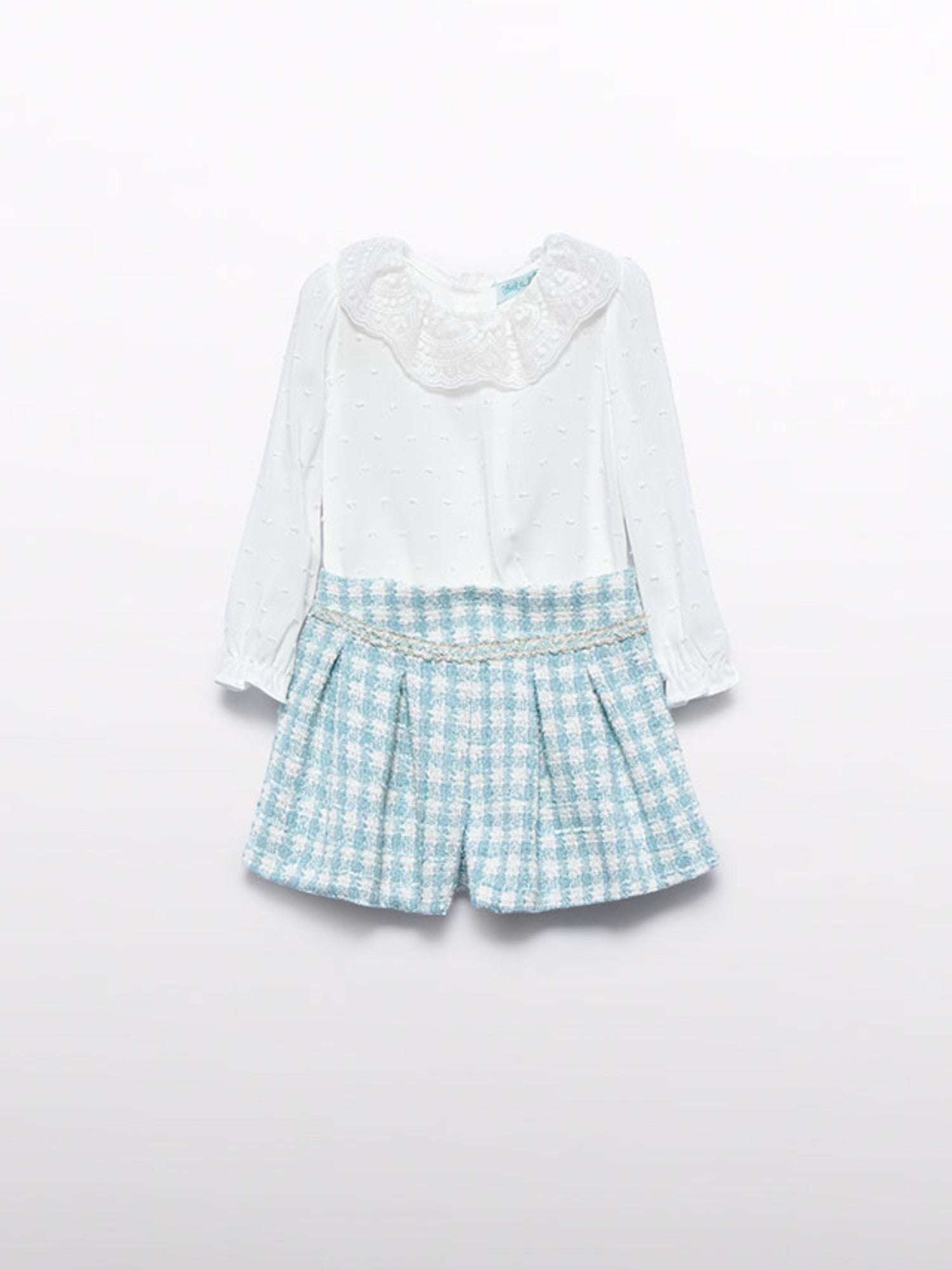 Compl.bermuda quadri lurex Bimba Verde 5712/9 -  NANU' BABY