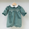 Pagliacetto in velluto Neonato VERDE IN6623/V -  NANU' BABY