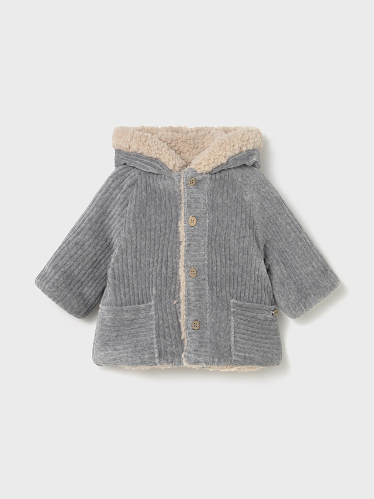 Cappotto reversibile Bimbo Grigio 2496/81 -  NANU' BABY