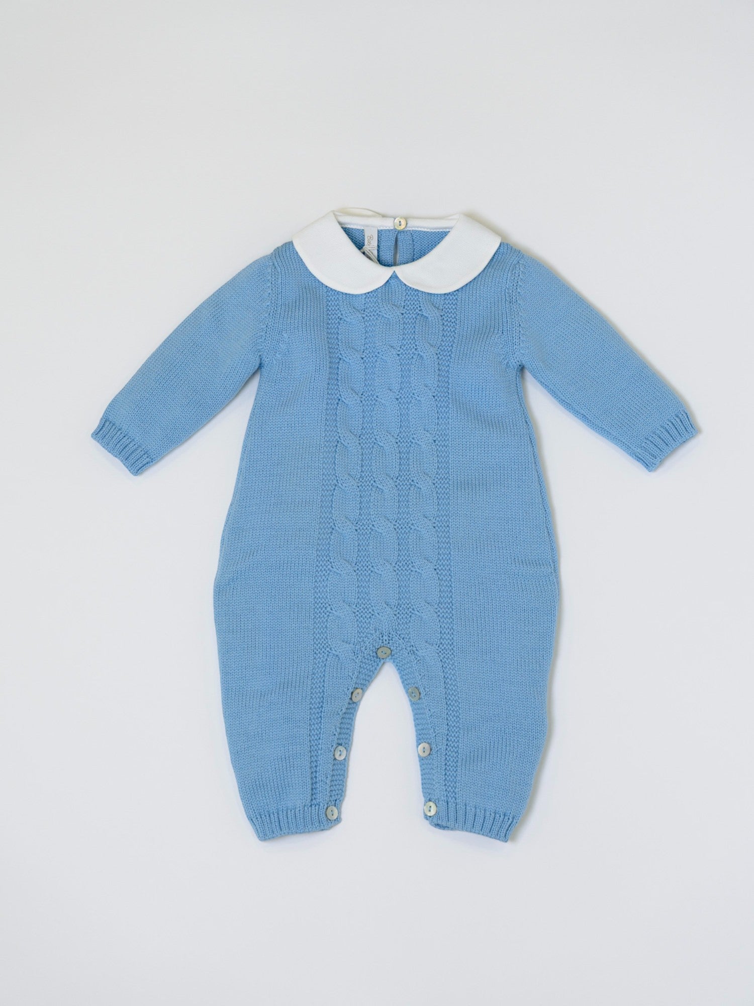 Tutina Trecce Neonato AZZURRO BRAIDING 316/A -  NANU' BABY