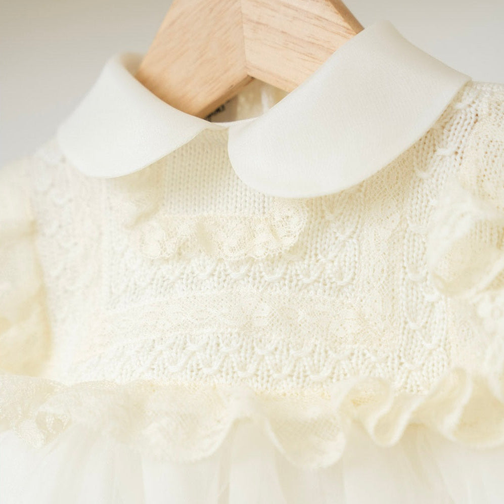 Abito Cerimonia Bimba AVORIO MARIANNA/VC -  NANU' BABY