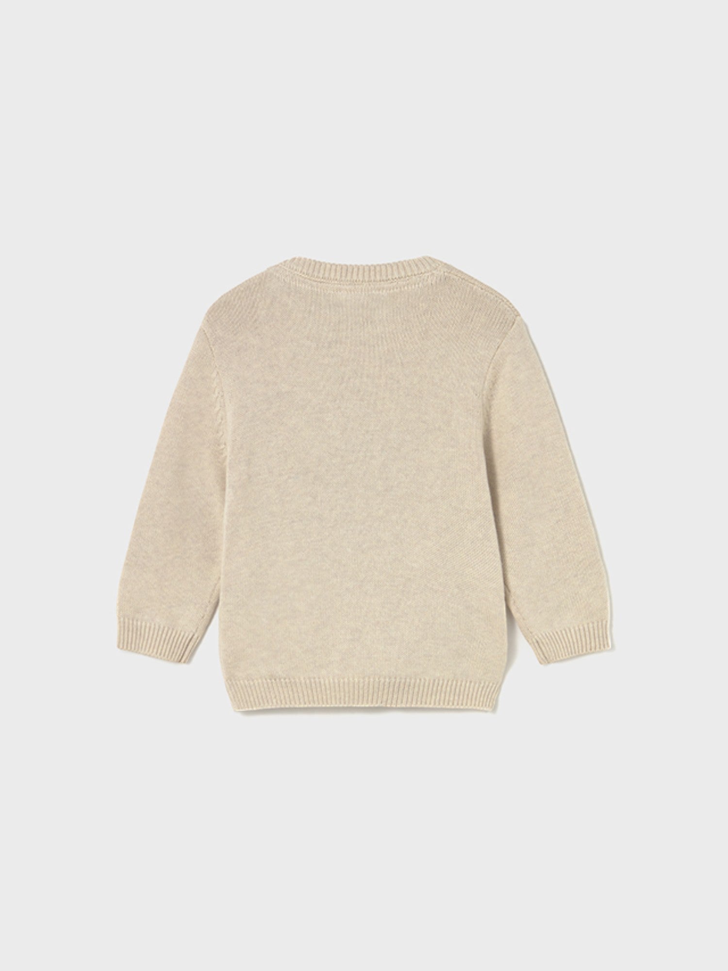 Maglione intarsi grande Bimbo Beige 2341/59