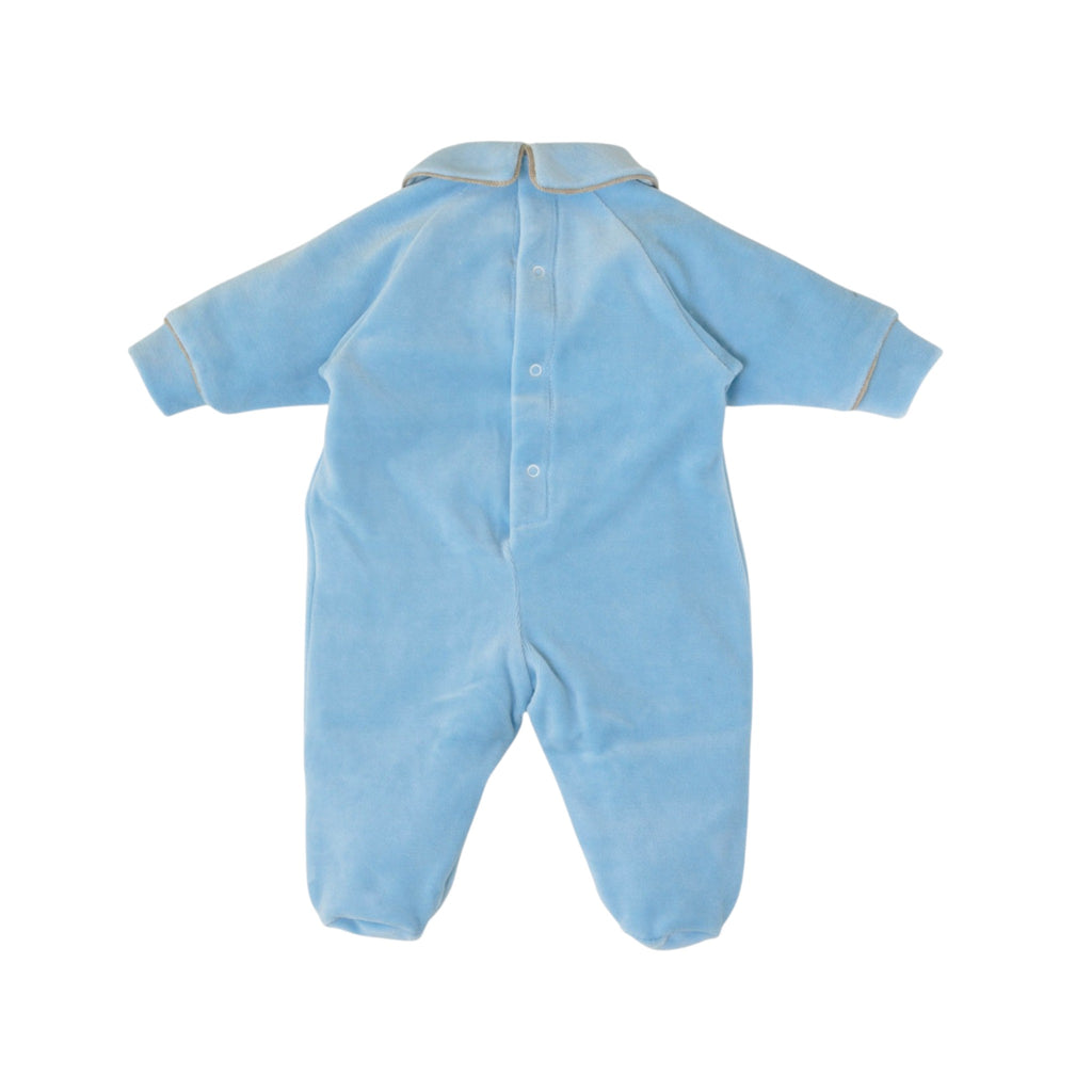 Tutina Neonato Ciniglia Cielo SARTORIA DEI PICCOLI (cod. LT1114)