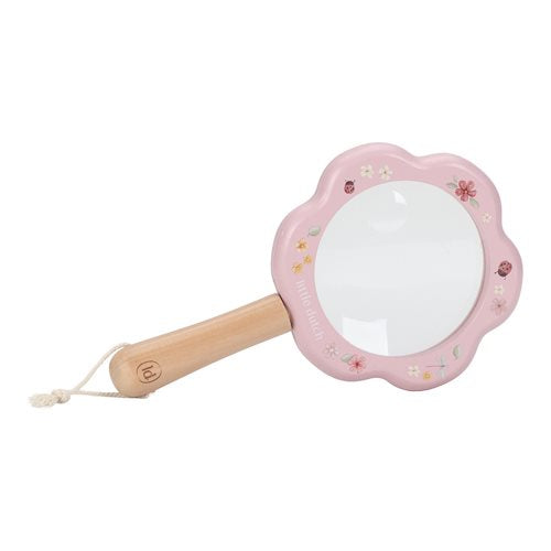 Lente d'ingrandimento in legno- Giardino delle fate  ROSA LD9100