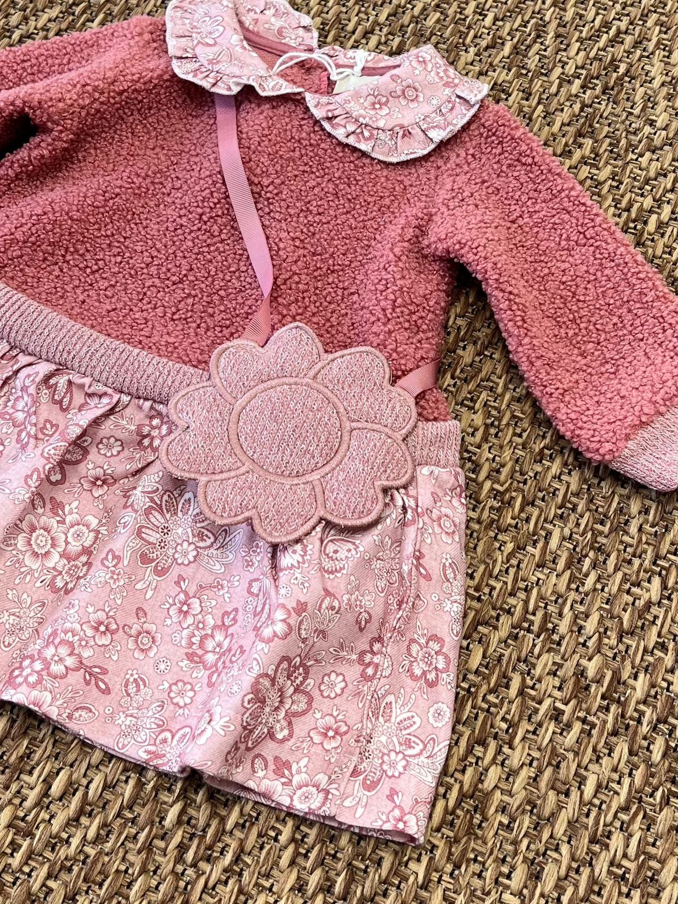 Printed dress for girl PINK