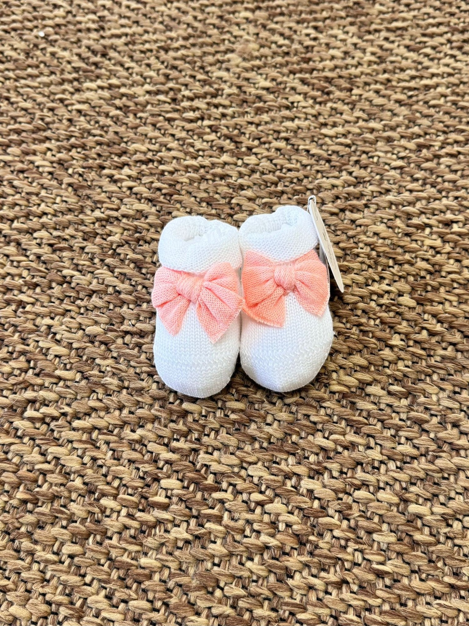 Babbucce Neonata BIANCO FIOCCO/758-P