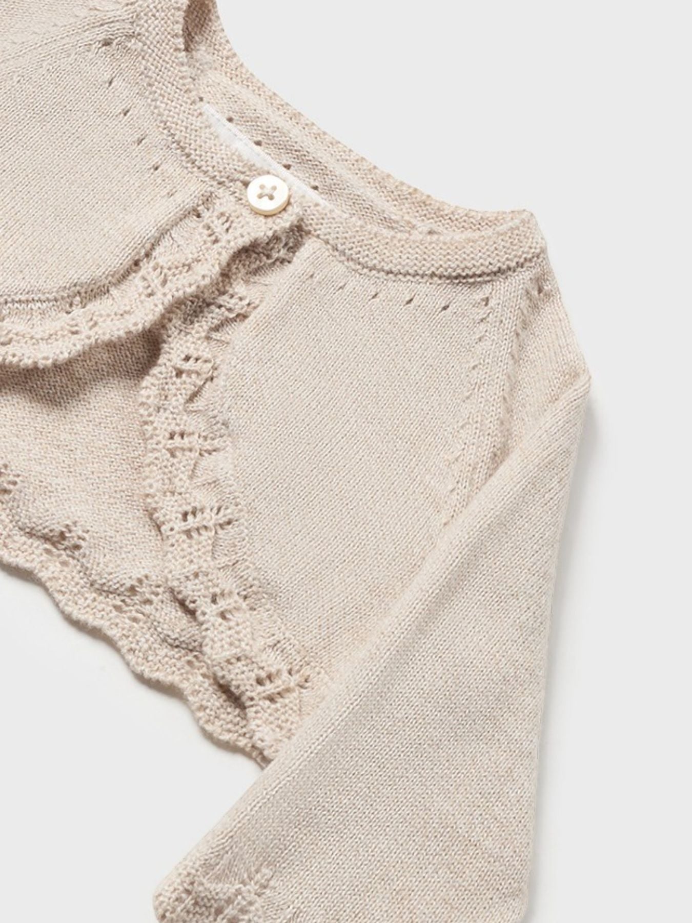Giacchino in maglia basico Bimba BEIGE 318