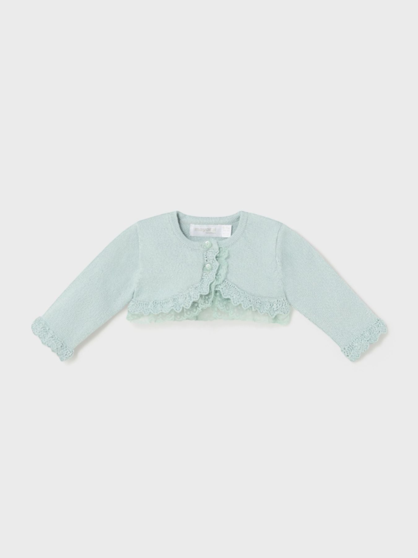 Cardigan cerimonia Bimba VERDE 1377/G