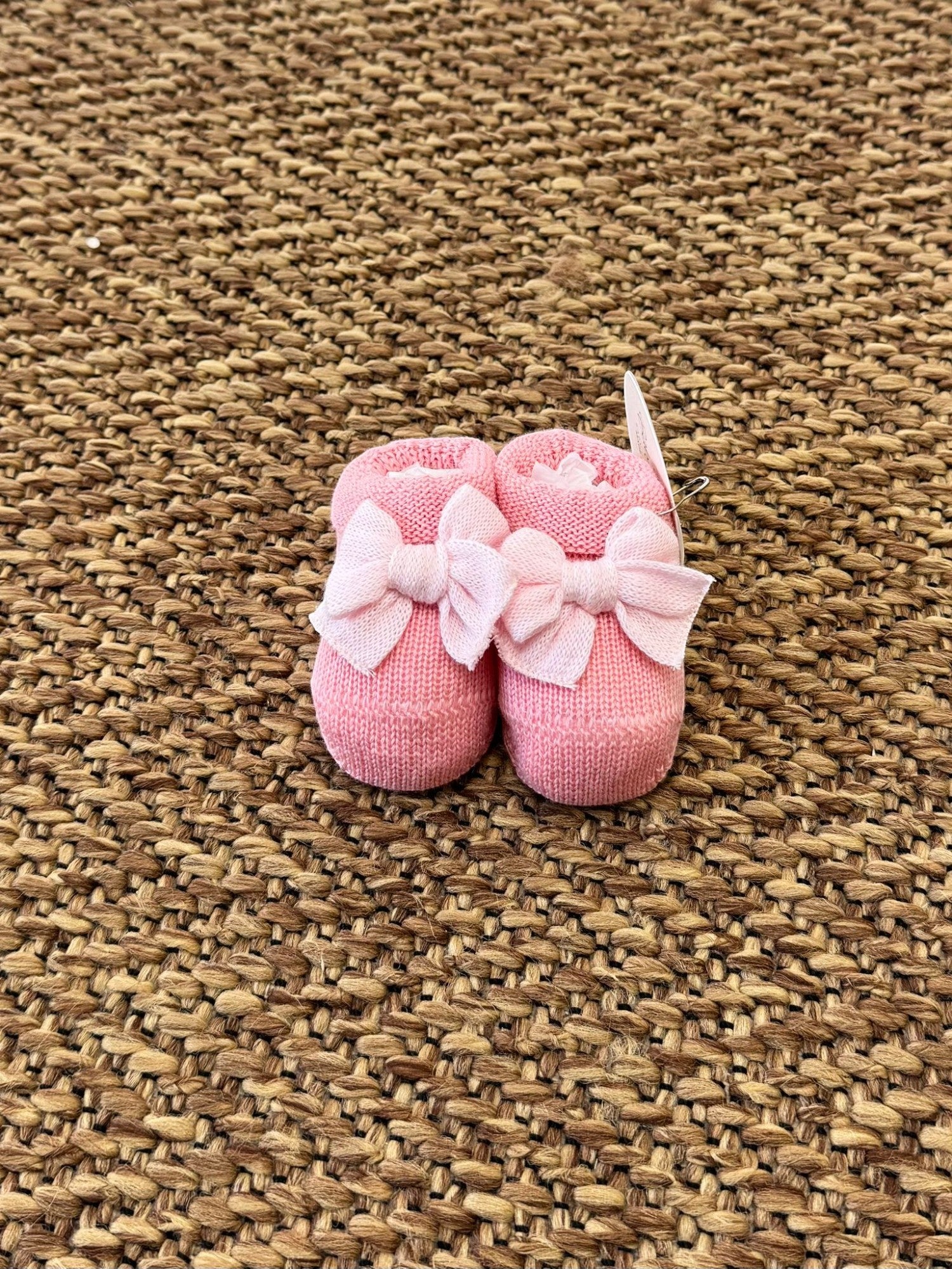 Babbucce Neonata ROSA FIOCCO/758-C
