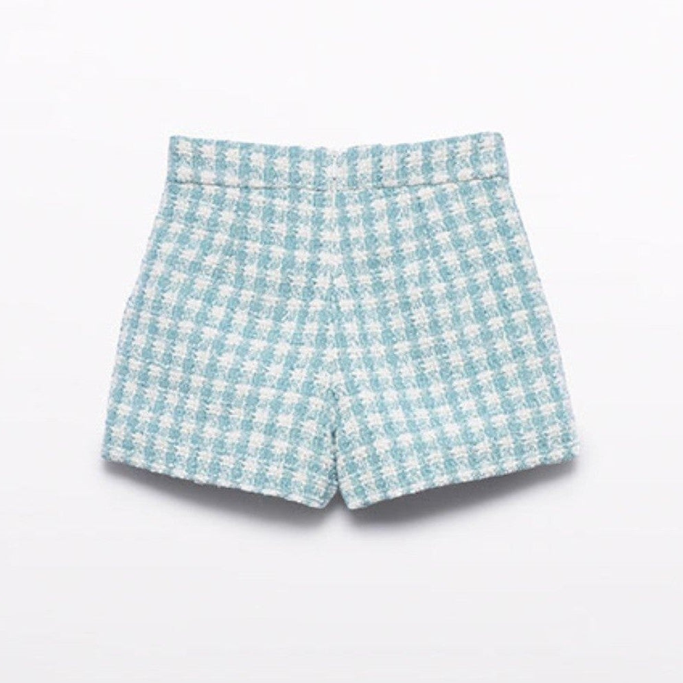 Bermuda quadri lurex Bimba Verde 5719/9 -  NANU' BABY