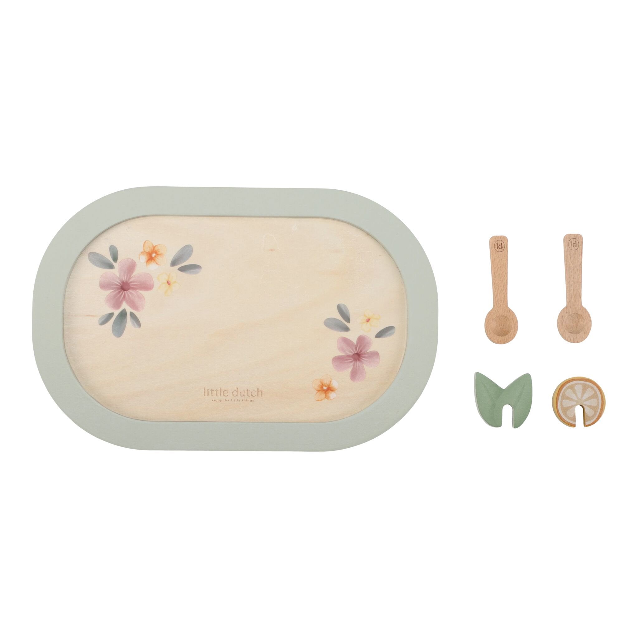 Servizio da tè in legno  Multicolore LD2507