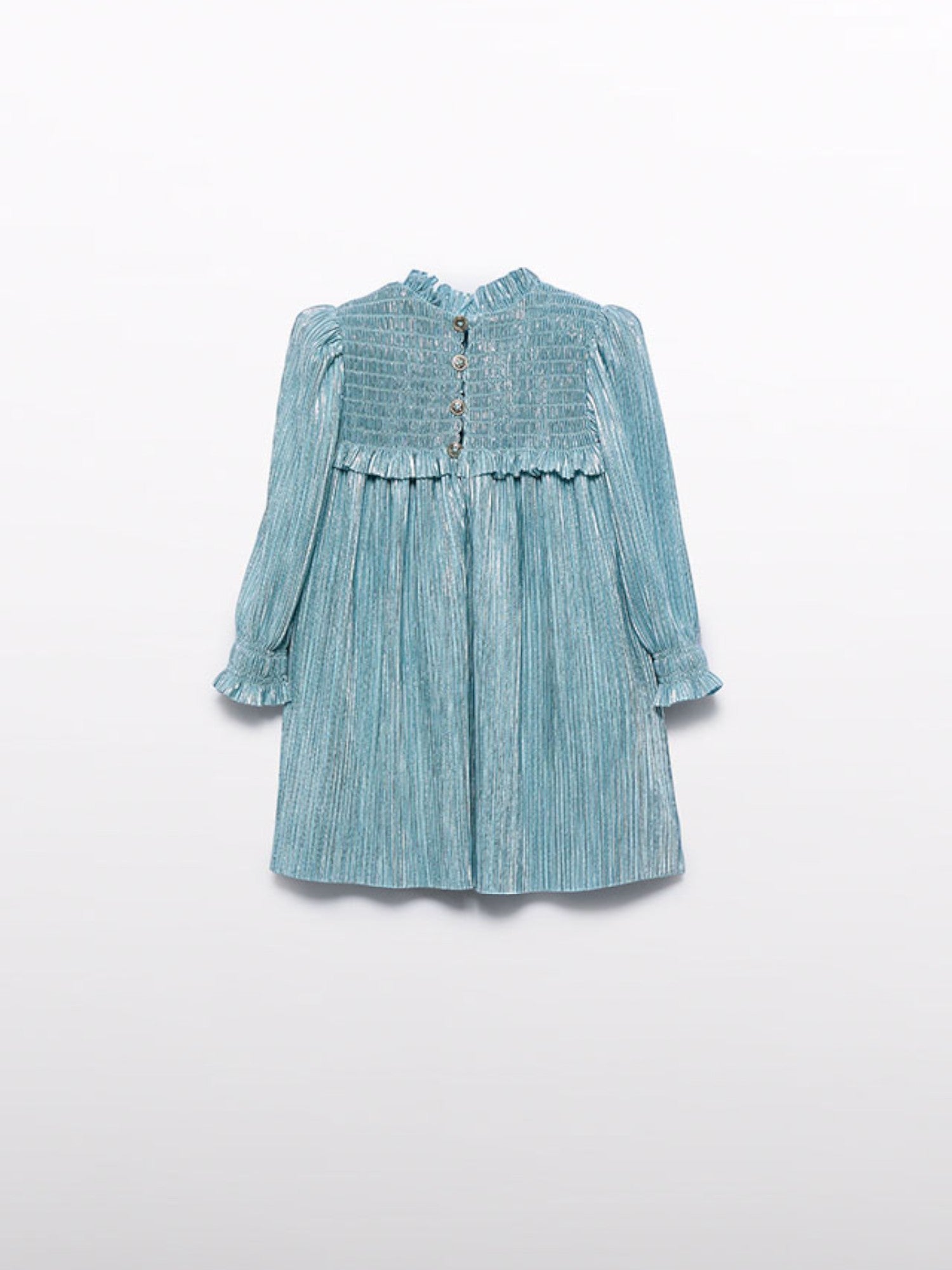 Abito plissato Bimba Verde 5510/9 -  NANU' BABY