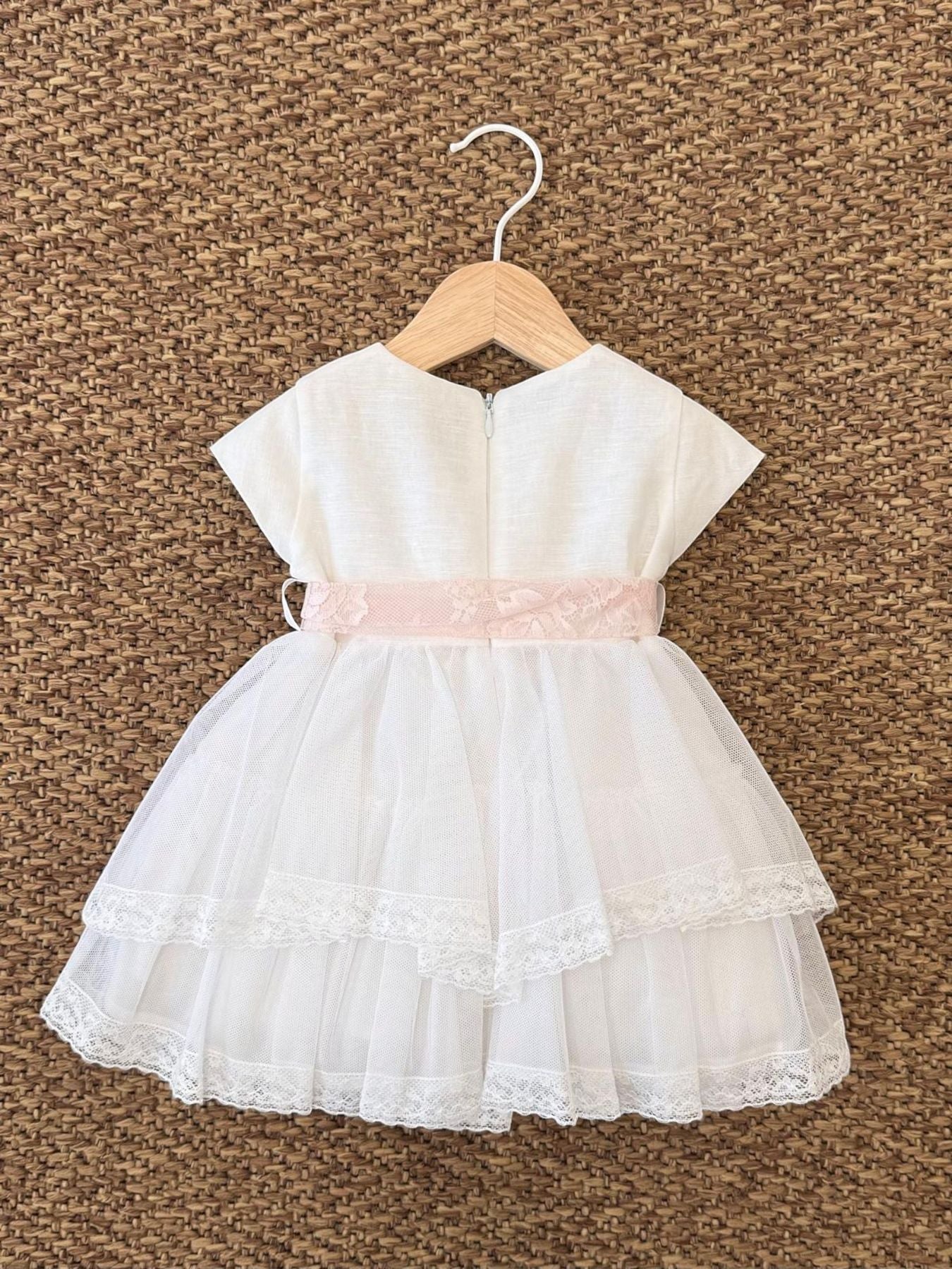 Abitino Bimba Bianco EM811MC corredino e abbigliamento neonato | NANU' BABY