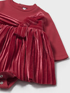Abito Bimba Rosso 2812/25 corredino e abbigliamento neonato | NANU' BABY