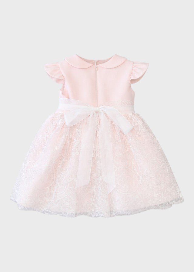 Abito Cerimonia Gonna Pizzo FB066 corredino e abbigliamento neonato | NANU' BABY