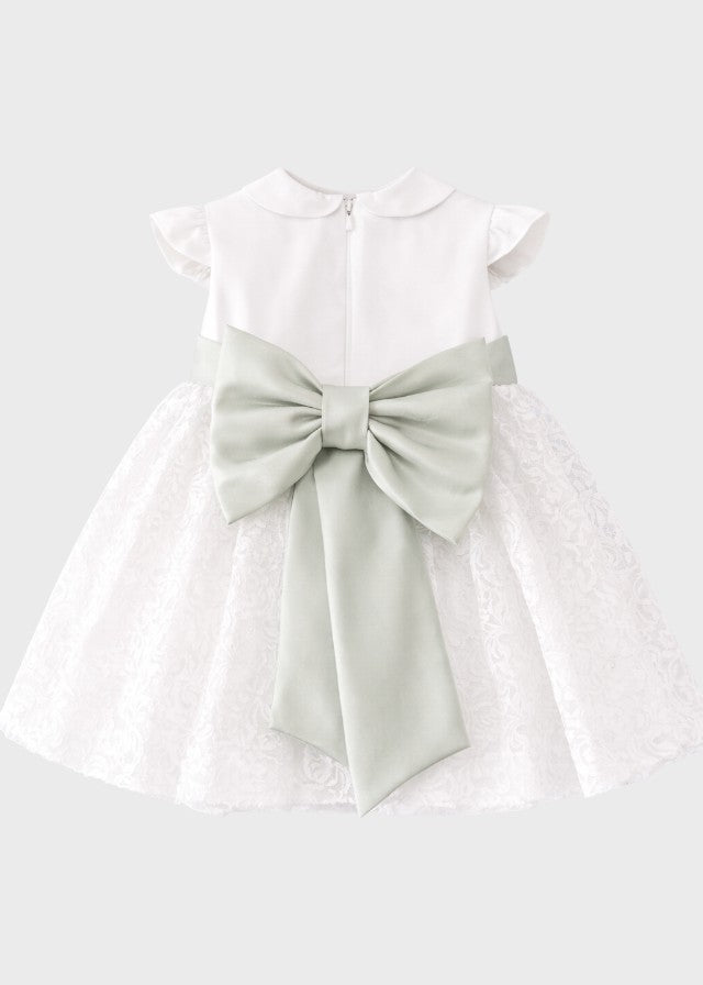 Abito Cerimonia Pizzo Macramè FB081 corredino e abbigliamento neonato | NANU' BABY