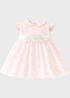 Abito Cerimonia Pizzo Macramè FB081/R corredino e abbigliamento neonato | NANU' BABY