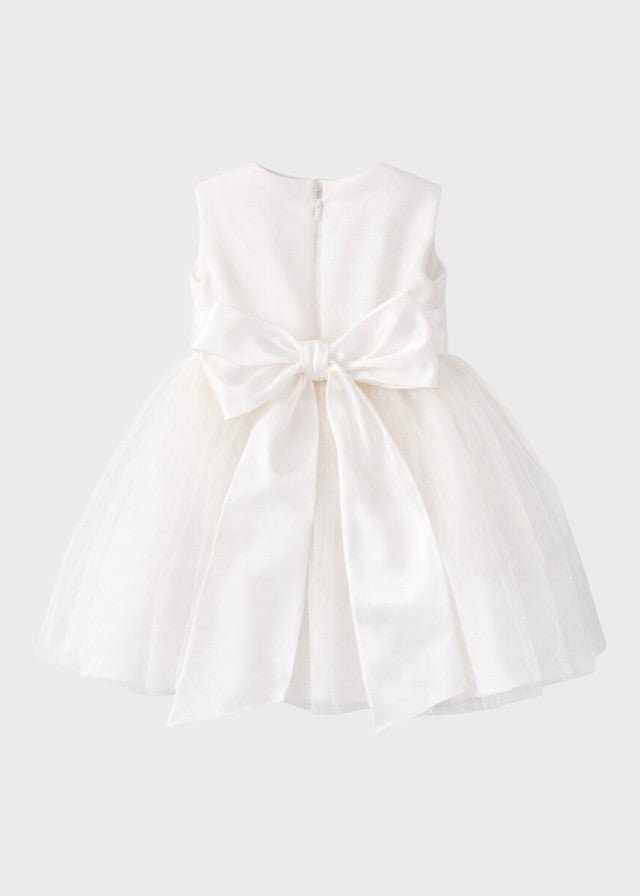 Abito Cerimonia Pizzo Tulle FB072 corredino e abbigliamento neonato | NANU' BABY