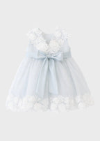Abito Cerimonia Tulle Azzurro FB083/AP corredino e abbigliamento neonato | NANU' BABY