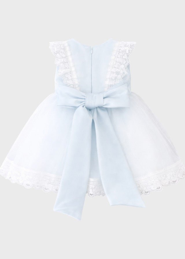 Abito Cerimonia Tulle Azzurro FB086/AP corredino e abbigliamento neonato | NANU' BABY