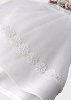 Abito Cerimonia Tulle Bianco corredino e abbigliamento neonato | NANU' BABY