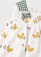 Abito Coulotte Fattoria Giallo 0325/238 corredino e abbigliamento neonato | NANU' BABY