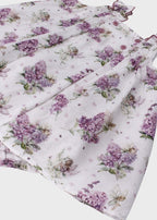 Abito Coulotte Fiori Lilla 0333/17 corredino e abbigliamento neonato | NANU' BABY