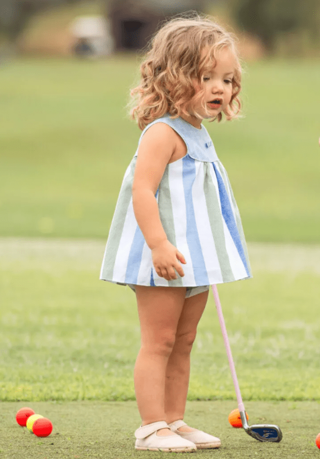 Abito Coulotte Mayolica Azzurro 0052/27 corredino e abbigliamento neonato | NANU' BABY