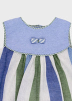 Abito Coulotte Mayolica Azzurro 0052/27 corredino e abbigliamento neonato | NANU' BABY