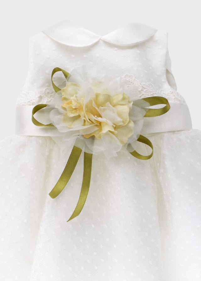 Abito Fil Coupé Seta Vaniglia GG2639CMI corredino e abbigliamento neonato | NANU' BABY