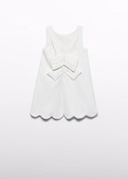 Abito Fiori Bordo Smerlato 5055/3 corredino e abbigliamento neonato | NANU' BABY