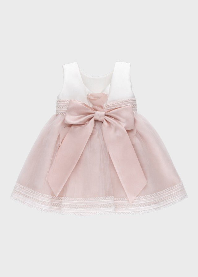 Abito Pizzo Pois Rosa GG2634I corredino e abbigliamento neonato | NANU' BABY