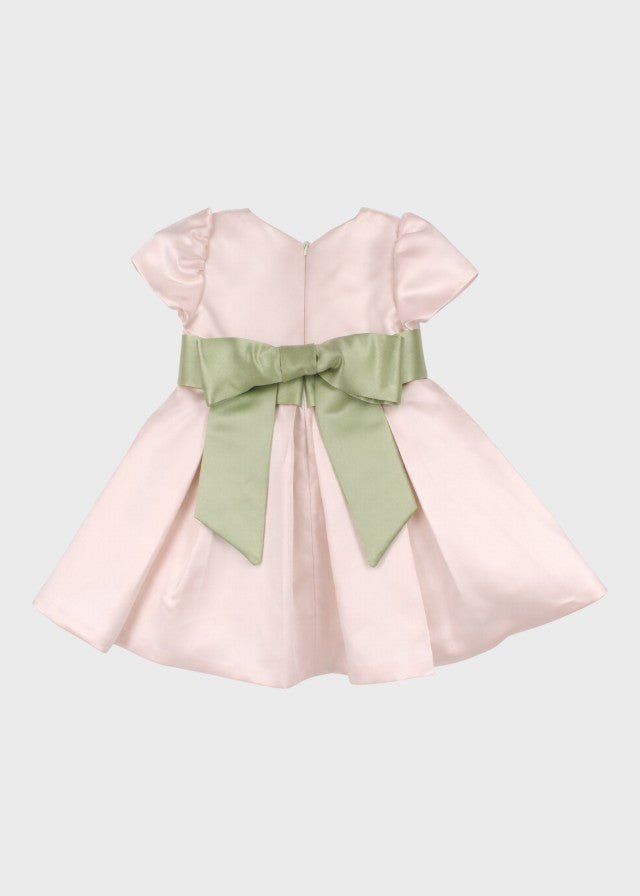 Abito Raso Fascia Rosa GG2636I corredino e abbigliamento neonato | NANU' BABY