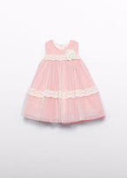 Abito Rosa Poliestere Elegante 5016/84 corredino e abbigliamento neonato | NANU' BABY