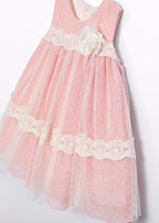 Abito Rosa Poliestere Elegante 5016/84 corredino e abbigliamento neonato | NANU' BABY