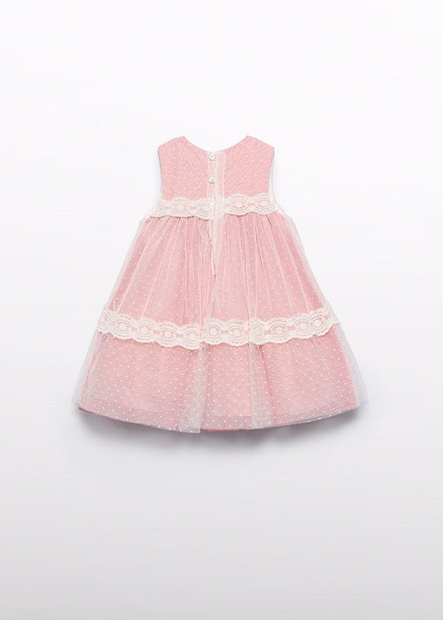 Abito Rosa Poliestere Elegante 5016/84 corredino e abbigliamento neonato | NANU' BABY