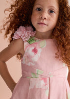 Abito Stampa Floreale Rosa 5033/6 corredino e abbigliamento neonato | NANU' BABY