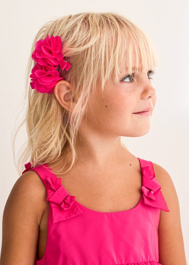 Abito Taffetà Volant Rosa 5041/73 corredino e abbigliamento neonato | NANU' BABY