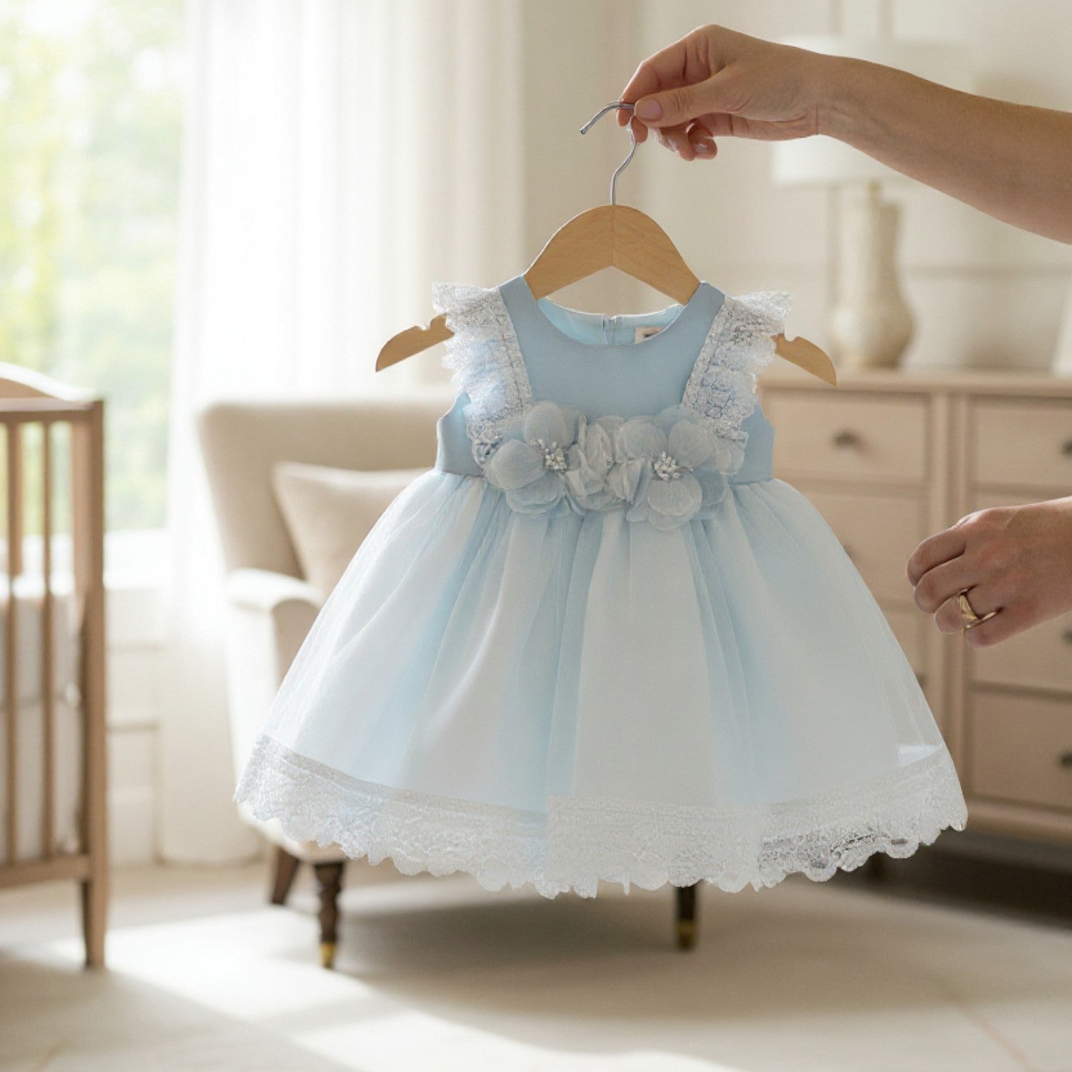 Abito Cerimonia Bimba AZZURRO FB086/AP