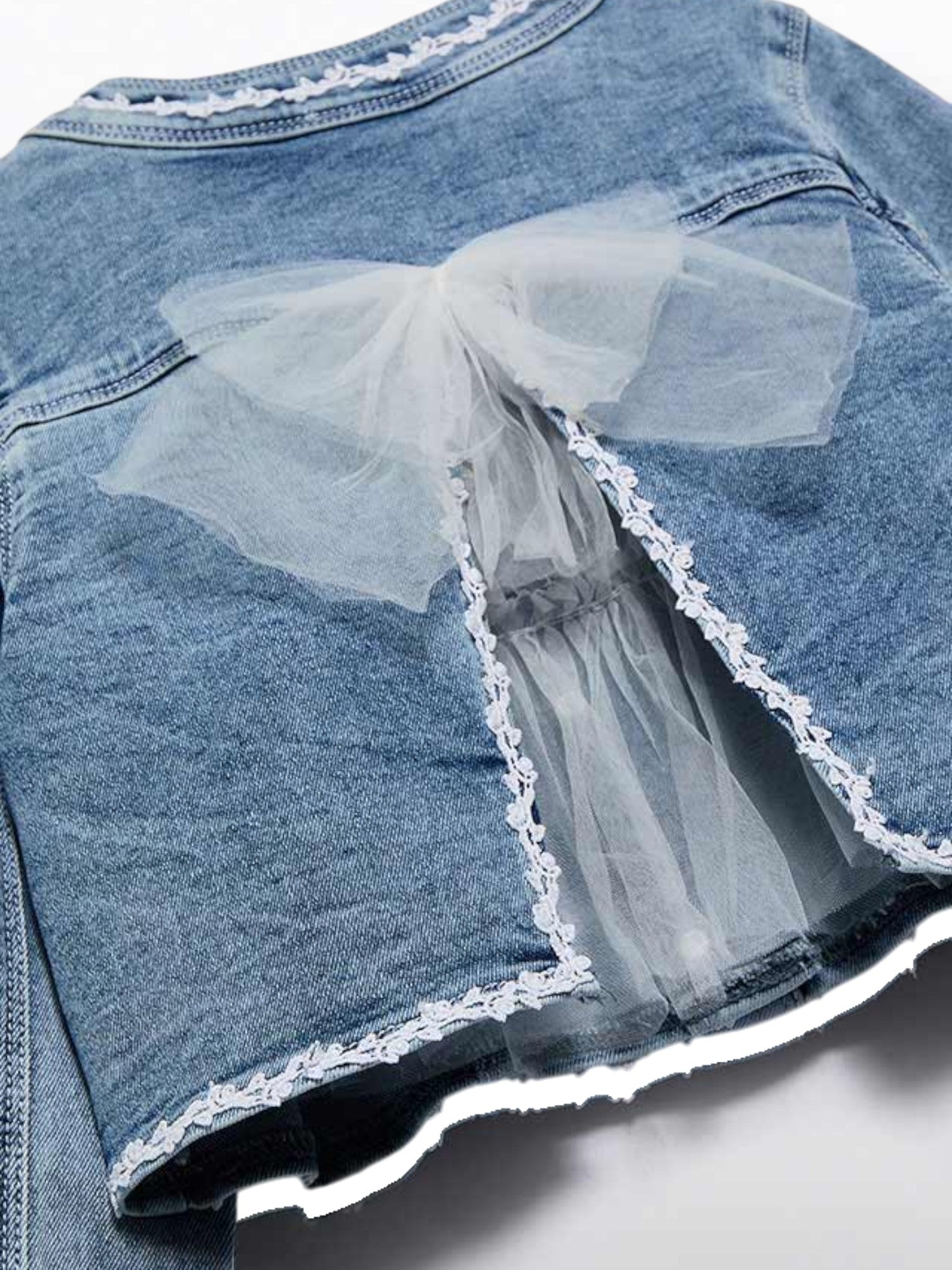 Giacca jeans applicazioni Bimba JEANS 5369 /80