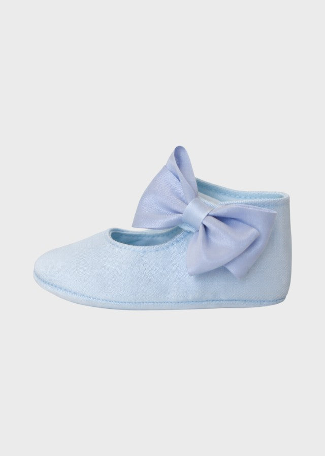 Himmelblaue Ballerina aus Taft-Satin SF4116/T098/C
