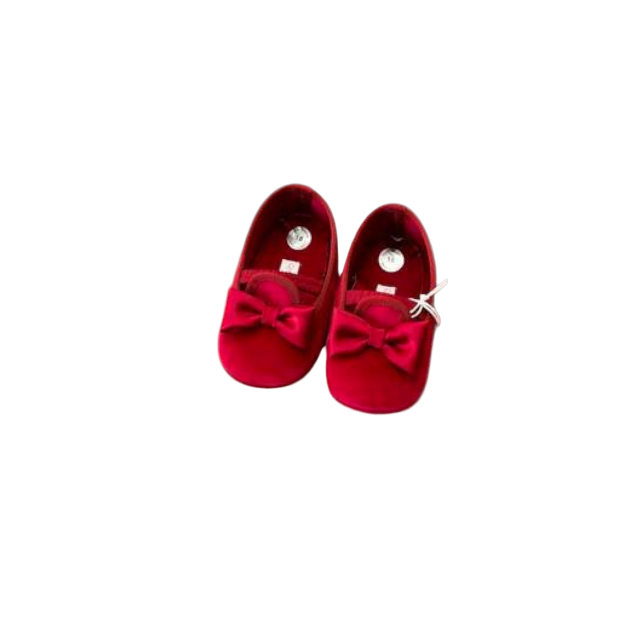 Girls' Red Velvet Shoes - AMBARABA'